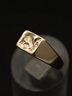 8 carat gold ring size 51 with organic shape
