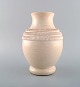 Pol Chambost 
(1906-1983), 
France. Vase in 
glazed 
ceramics. 
Beautiful 
crackled glaze 
in sand ...