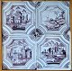 Firpas, 
landscape 
tiles, 
manganese 
colored, 
Holland, 
18./19. 26 x 26 
cm.
Framed.