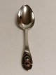Silver spoon 
with two 
flushes red / 
green Master 
Martin Hinrich 
Petersen 
Haderslev 
Borgerskab ...