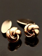 14 carat gold knot 1.3 cm. cufflinks