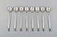 Eight Georg Jensen Acorn ice tea spoons in sterling silver.
