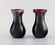 Michael 
Andersen, 
Denmark. Two 
vases in glazed 
ceramics. 
Beautiful glaze 
in red and dark 
shades. ...