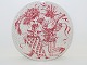 Bjorn Wiinblad 
art pottery 
from Nymolle.
Red Month 
plate - 
February.
Decoration 
number ...