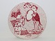 Bjorn Wiinblad 
art pottery 
from Nymolle.
Red Month 
plate - 
September.
Decoration 
number ...