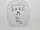 Royal 
Copenhagen Piet 
Hein plate with 
poem (gruk).
Husk de tre 
T.T.T.! Slid, 
men vid: Ting 
...
