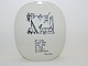 Royal 
Copenhagen Piet 
Hein plate with 
poem (gruk).
At vide hvad 
man ikke ved, 
er dog en slags 
...
