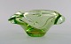 Green Murano 
bowl in mouth 
blown art 
glass. 1960s.
Measures: 18 x 
9 cm.
In excellent 
condition.