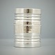 A cylindrcal art deco bin made in hallmarked silver, 1932