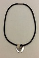 Georg Jensen Sterling Silver Torun Pendant with rubber collar No 374