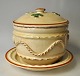 Seidelin, Faaborg, liver pate terrine in pottery, 20th century Denmark. Consisting of tureen ...