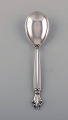 Johan Rohde for Georg Jensen. Early Acanthus jam spoon in sterling silver. Dated 
1945-51.
