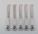 Five Georg 
Jensen Acorn 
butter knives 
in all sterling 
silver.
Length: 17 cm.
In excellent 
...