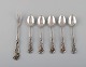 European 
silversmith. 
Five teaspoons 
and a cold meat 
fork in silver 
(800). Ca. 
1900.
The cold ...