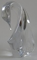 Glass figure of 
standing 
penguin, clear 
glass. Signed 
.: Daum, 
France. 20th 
century H .: 18 
cm.