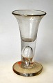 Large snapse 
glass - Free 
Mason glass, 
19th century. 
Light glass 
mass with 
trumpet-shaped 
cup, ...