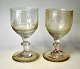 A pair of 
empire or 
"Biedermeier" 
wine glasses. 
19th century. 
Basin with 
grindings. 
Height .: 11 
...