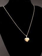 8 carat gold necklace 52 cm. and heart