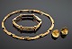 Lapponia gold 
jewellery. 
Lapponia; A 
jewellery set 
of 14k gold:
- Necklace l. 
37 cm. w. 0,5 
...