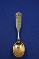 Michelsen Christmas spoon 1955 of Danish gilt sterling silver