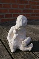 Danish ceramics & pottery by Michael Andersen, Bornholm, Denmark.Boy with goose in a perfect ...