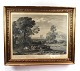Copper 
engraving with 
nature 
landscape with 
gilded frame.
63 x 76 cm.