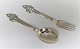 Cohr. Silver 
Child Set 
(830). With 
storks. Length 
15.5 cm