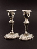 A pair of Sterling silver (925s) candlesticks