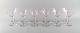 St. Louis, Belgium. Twelve champagne glasses in mouth-blown crystal glass. 1930 
/ 40s.
