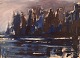 Bertil 
Carlsson, 
Sweden. 
Modernist 
landscape. Oil 
on board. Dated 
1964.
The board 
measures: 37 
...