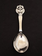 Hammered silver year 1935 serving spoon 25 cm