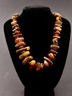 Amber necklace approx. 70 cm. 