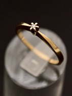 14 carat gold ring size 60-61 with small diamond