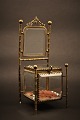 Old French 
jewelry box in 
glass and 
bronze with 
silk cushion 
and a nice old 
patina, made as 
a ...