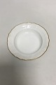 Royal Copenhagen White Curved with serrated Gold edge(Pattern 387/ Josephine) 
Deep Plate No 1615