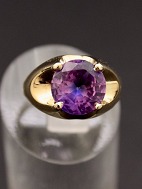 14 carat gold ring size 55 with amethyst