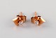 Swedish 
jeweler. A pair 
of classic ear 
studs in 18 
carat gold 
designed as 
hearts adorned 
with ...