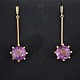 Gold Earrings. 
A pair of 14k 
gold earrings, 
set with an 
amethyst. L. 5 
cm, b. 1,5 cm. 
Danish ...