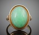 C. Antonsen; A jade ring of 14k gold