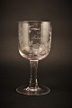 Old 
commemorative 
glass from 
Holmegaard 
glassworks with 
fine engraved 
floral 
decorations and 
...
