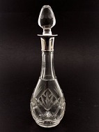 Wine decanter height 34 cm. with silver mounting