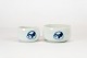 Cream jug and 
sugar bowl in 
Blue Koppel by 
Bing and 
Grøndahl.
Bowl - 5 x 8,5 
cm.
Jug - 5 x 6,5 
cm.