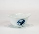 Sauce boat in 
Blue Koppel, 
no.: 561, by 
Bing and 
Grøndahl.
6,5 x 10,5 cm.