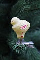 Old glass 
Christmas 
decorations for 
the Christmas 
tree. 
(Glass bird H: 
5.5cm.)