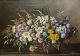 Emmy Thornam; An oil painting, flower basket