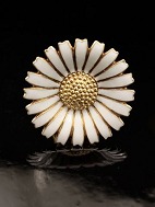Georg Jensen daisy gold-plated sterling silver ring