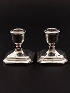 A pair of silver candlesticks