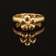 Charlotte Lynggaard Ring aus 14kt Gold mit einem Diamanten. Ringgr. 58. G: 8,7gr