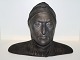 Ipsen art 
pottery Large 
black bust - 
Dantes.
Decoration 
number 722.
Length 35.4 
cm., ...