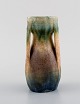 French ceramist. Unique vase in glazed ceramics. Beautiful glaze. Mid-20th 
century.
